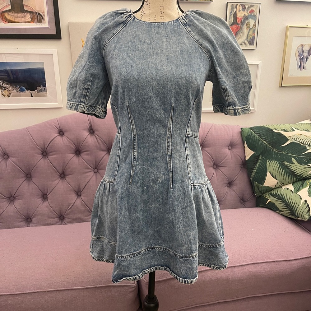 Jonathan Simkhai Holland Denim Dress 4 - Picture 3 of 7